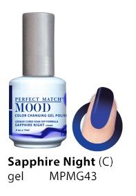 Le Chat - Mood Color 43 Sapphire Night (C) 15 ml UV Gel Polish + Beauty & Personal Care