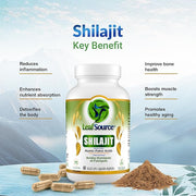 LeafSource - Shilajit Humic - Fulvic 120's Health & Wellness