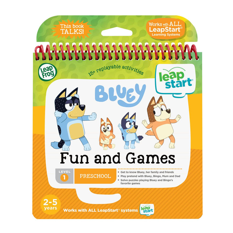 LeapFrog - LeapStart Preschool (Level 1) - Bluey Fun and Games Activity Book (English Version) Toys & Games