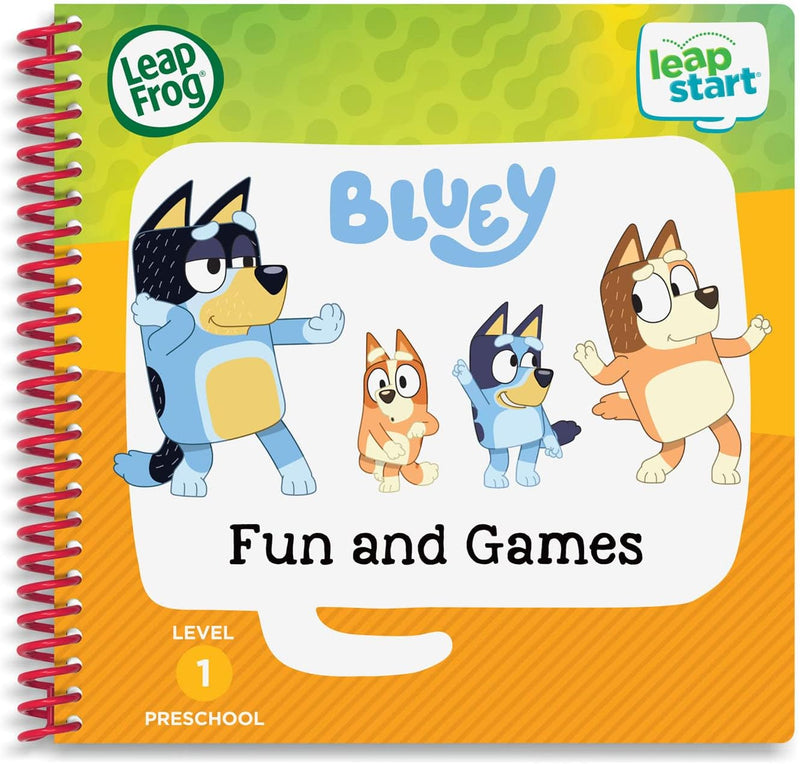 LeapFrog - LeapStart Preschool (Level 1) - Bluey Fun and Games Activity Book (English Version) Toys & Games