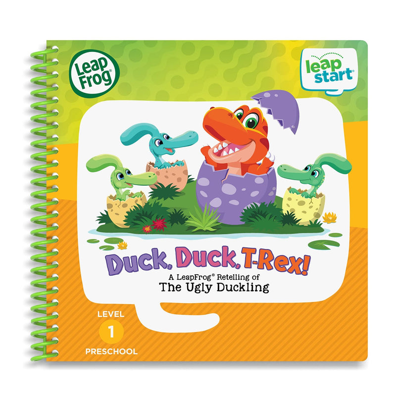 LeapFrog - LeapStart Preschool (Level 1) Duck, Duck, T - Rex! - A Retelling of The Ugly Duckling(English Version) Toys & Games
