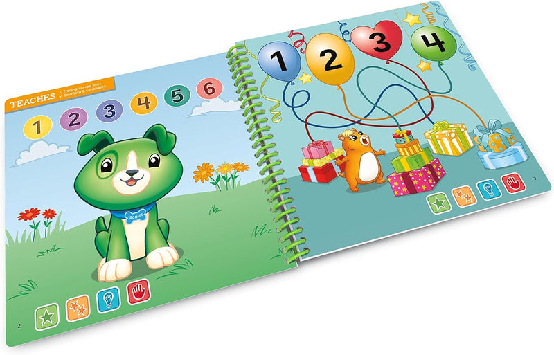 LeapFrog - LeapStart Preschool (Level 1) - Scout & Friends Math with Problem Solving Activity Book (English Version) Toys & Games