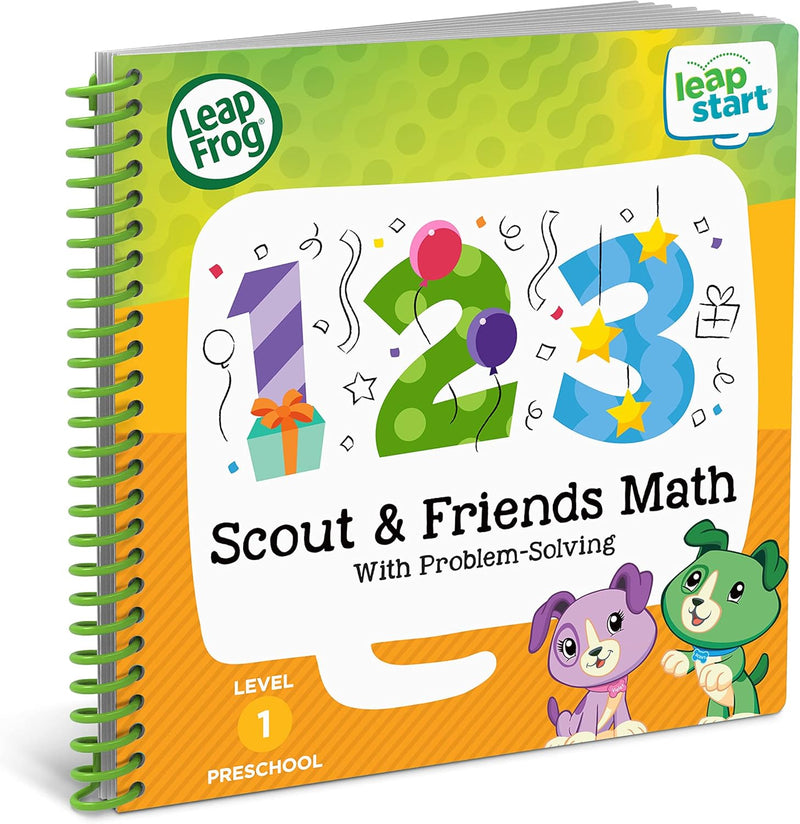 LeapFrog - LeapStart Preschool (Level 1) - Scout & Friends Math with Problem Solving Activity Book (English Version) Toys & Games