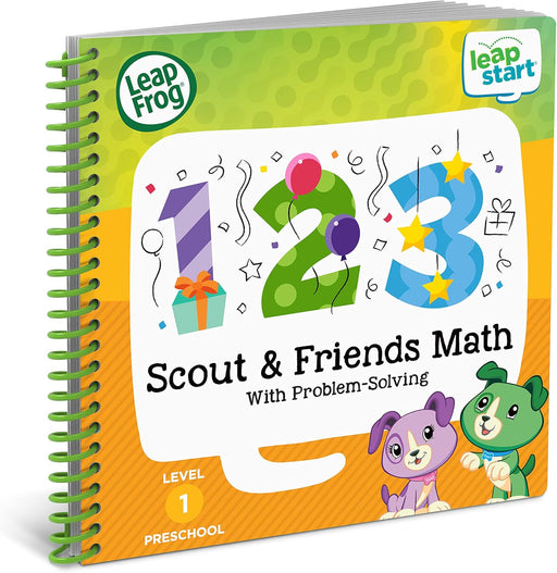 LeapFrog - LeapStart Preschool (Level 1) - Scout & Friends Math with Problem Solving Activity Book (English Version) Toys & Games