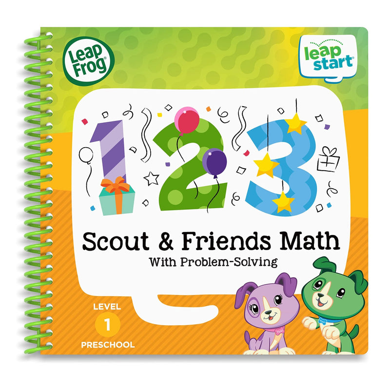 LeapFrog - LeapStart Preschool (Level 1) - Scout & Friends Math with Problem Solving Activity Book (English Version) Toys & Games