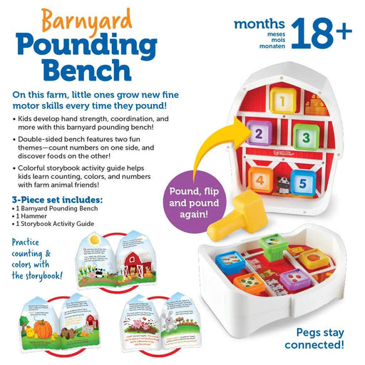 Learning Resources - Barnyard Pounding Bench - Limolin 