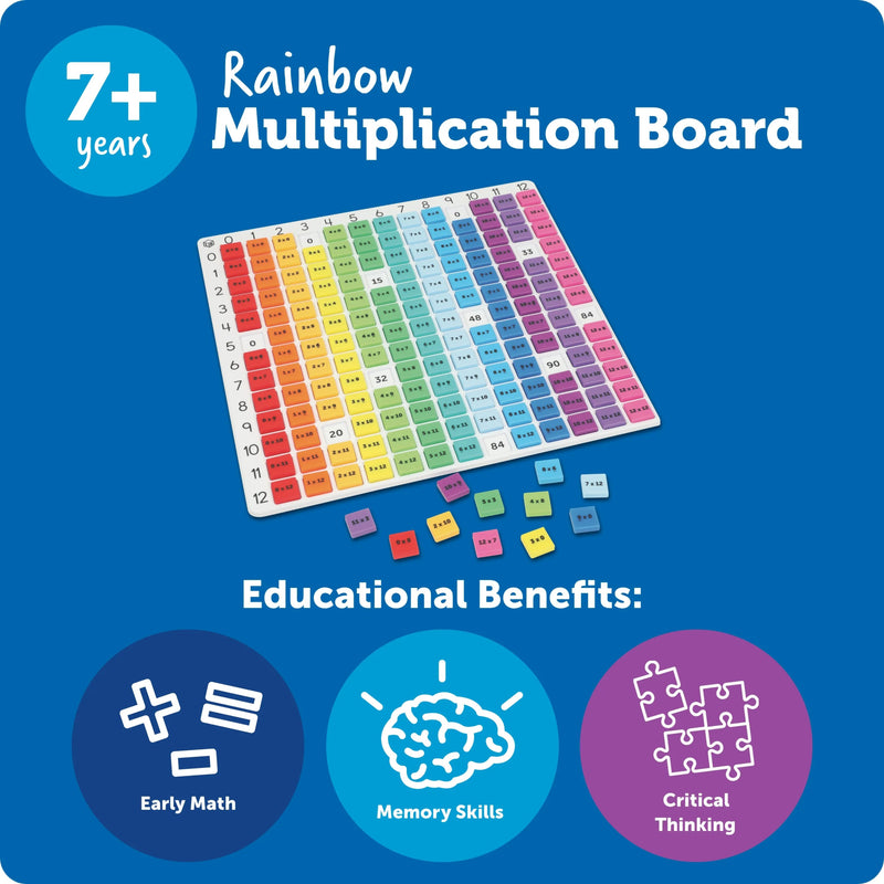 Learning Resources - Math Rainbow Multiplication Board Games & Toys