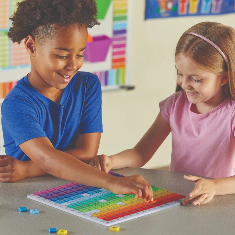 Learning Resources - Math Rainbow Multiplication Board Games & Toys