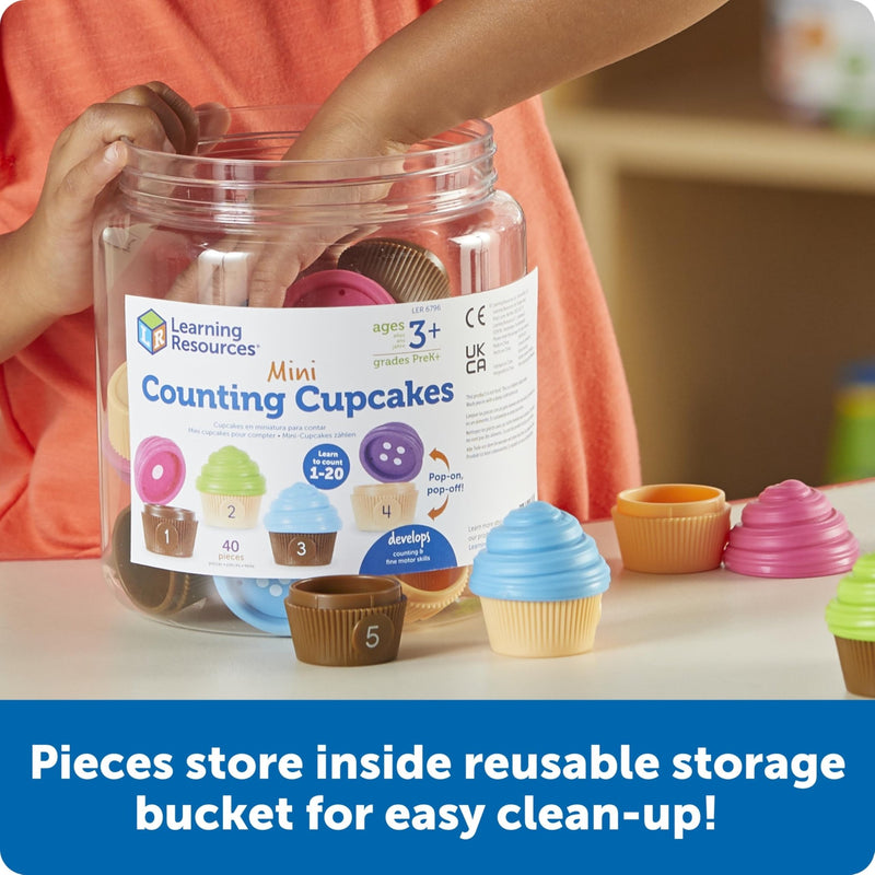 Learning Resources - Mini Counting Cupcakes Games & Toys