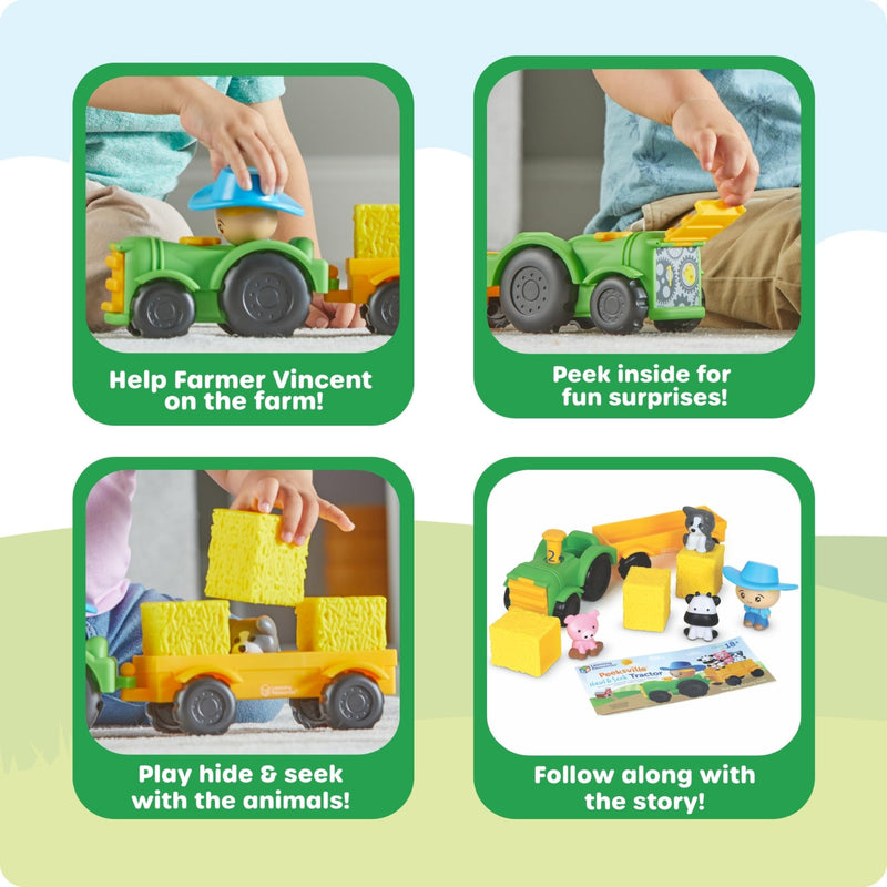 Learning Resources - Peeksville Haul & Seek Tractor Games & Toys