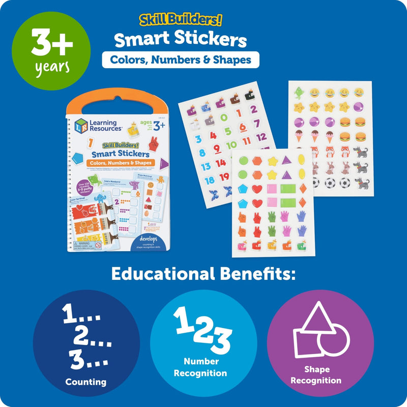 Learning Resources - Sb Smart Stickers - Colours, Numbers & Shapes Games & Toys