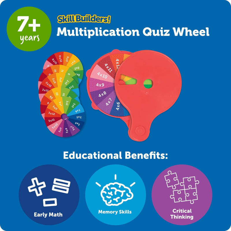 Learning Resources - Skill Builders Multiplication Quiz Wheel Games & Toys