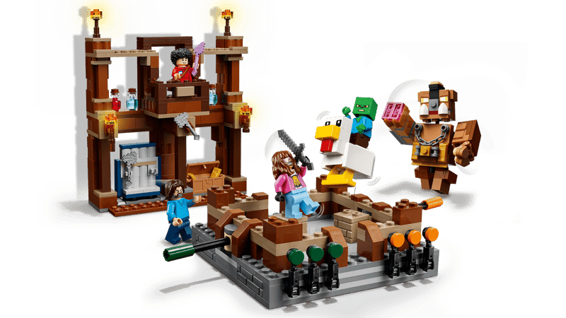 LEGO - 21272 - Minecraft - Woodland Mansion Fighting Ring - 491 Pc Toys & Games
