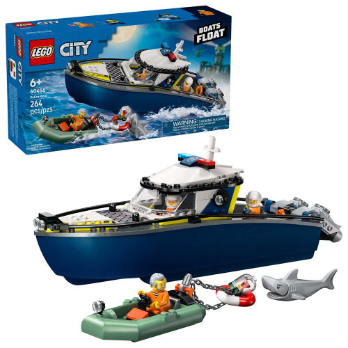 LEGO - 60456 - City - Police Boat Chase - 264 Pc - F25 Toys & Games