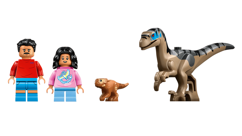 LEGO - 76972 - Jurassic World - Raptor Off - Road Escape - 285 Pc Toys & Games