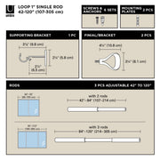 Loop 1" Curtain Rod - image 6
