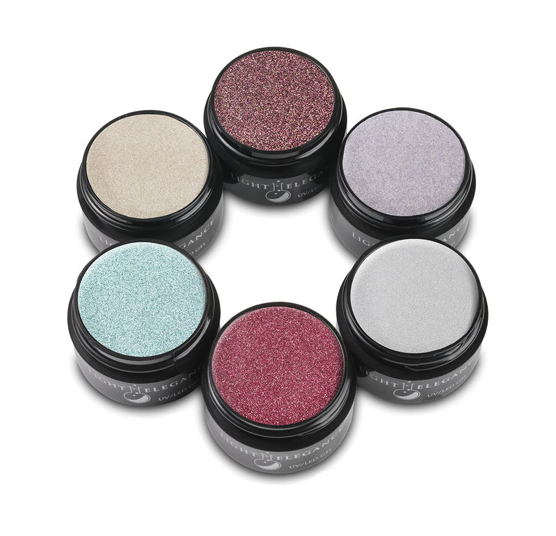 Light Elegance - Glitter Gel Pack 6X17 ml (Wish You Were Here) - Beauty & Personal Care