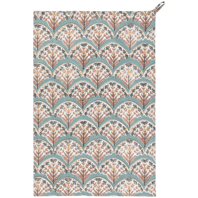 Heirloom - Bouquet Block Print Dishtowel