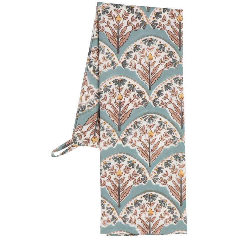 Heirloom - Bouquet Block Print Dishtowel