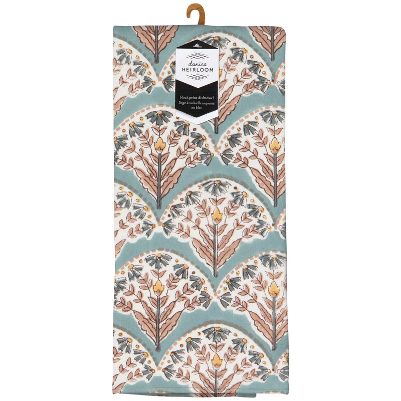 Heirloom - Bouquet Block Print Dishtowel