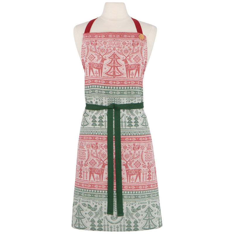 Now Designs - Folk Forest Christmas Jacquard Apron