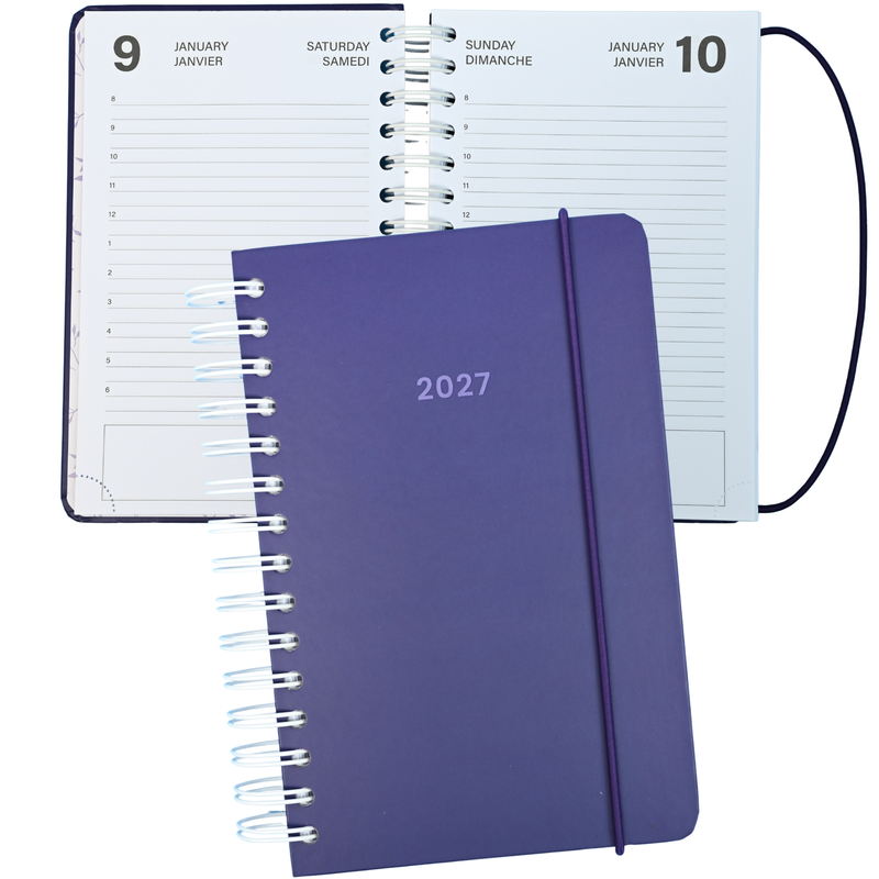 Pierre Belvedere - Annual Agenda 2027- Small- 1D/1P- Cotinga Purple