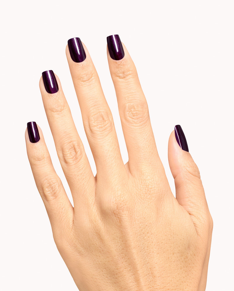 Lincoln Park at Midnight deep purple shimmer manicure