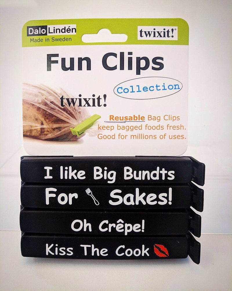 Linden Sweden - FUN CLIPS SET OF 4 BLACK Home & Kitchen