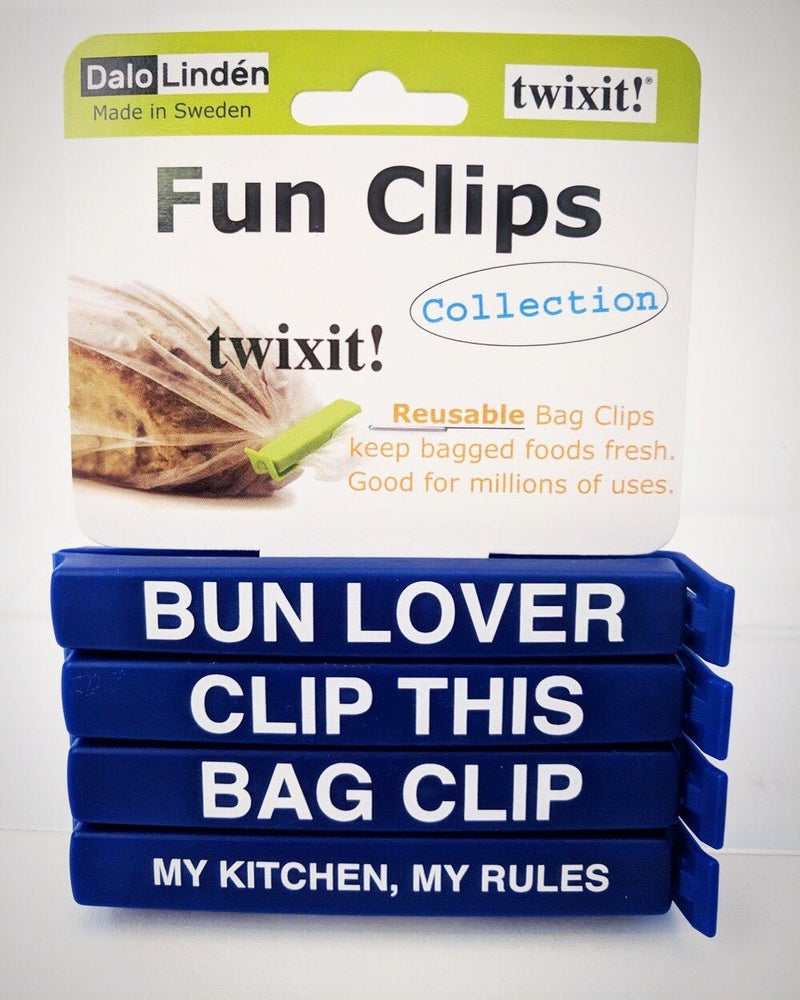 Linden Sweden - FUN CLIPS SET OF 4 BLUE Home & Kitchen