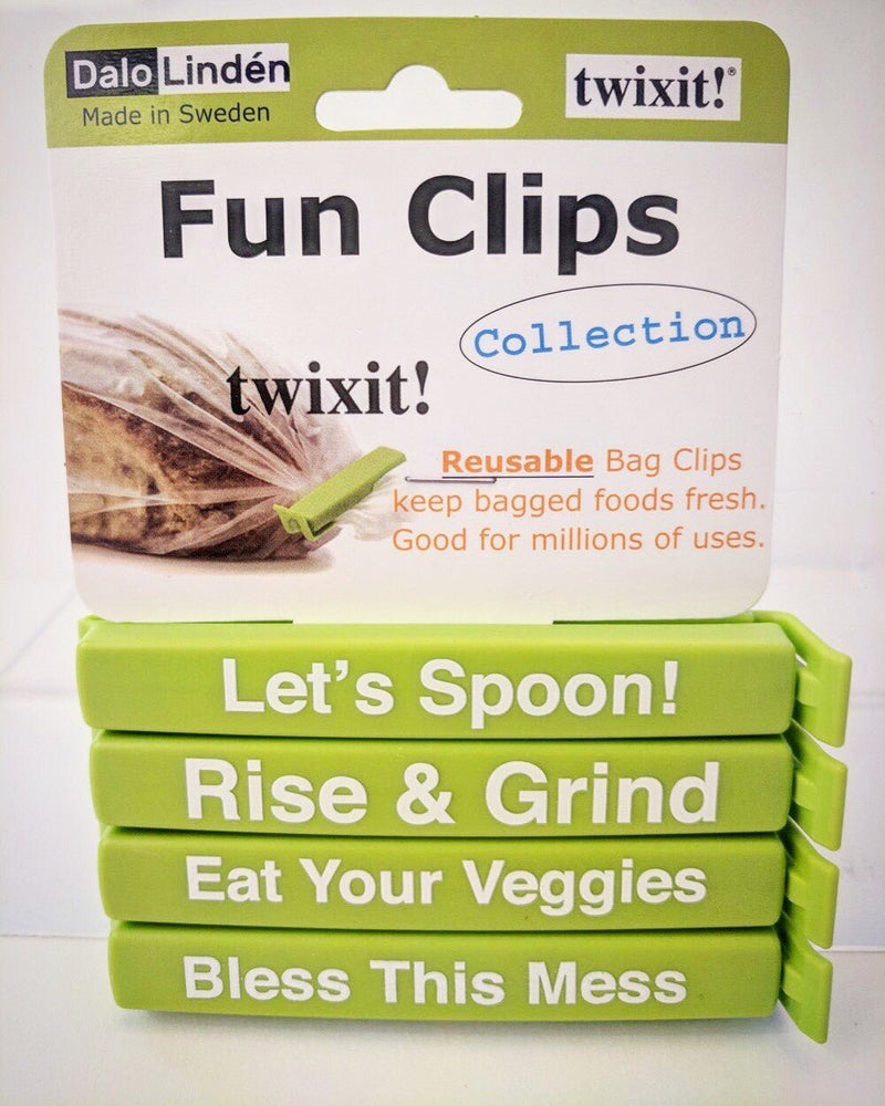 Linden Sweden - FUN CLIPS - SET OF 4 GREEN Home & Kitchen