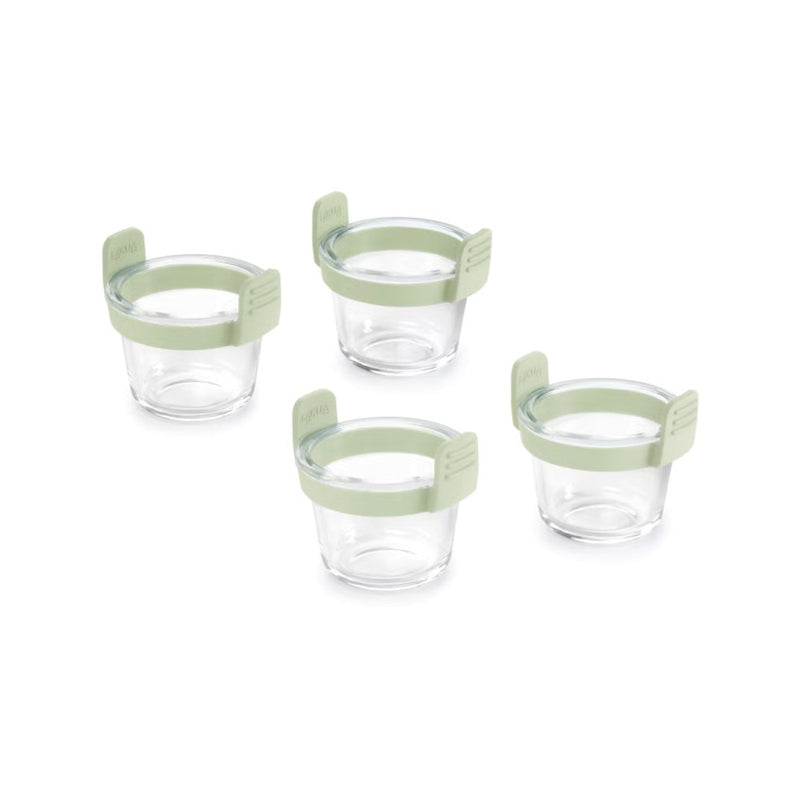Lékué - Glass Mini Cups for Air Fryer Set of 4