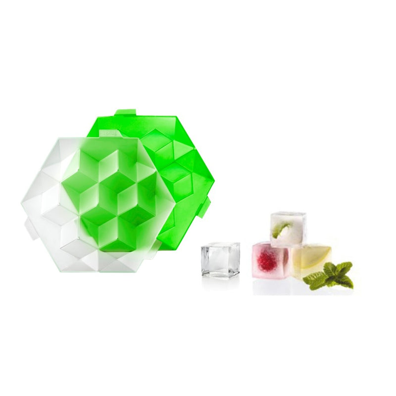 Lékué - Giant Green 7 Cube Ice Tray
