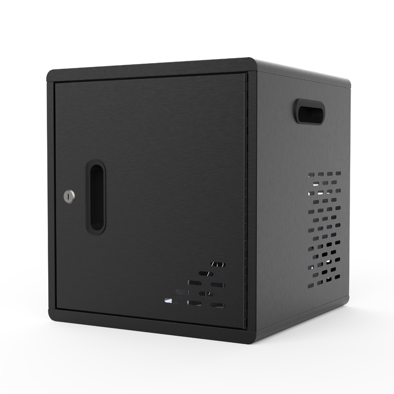 LLMC10 – Modular Charging Cabinet for 10 Tablets & Laptops | Black; view 2