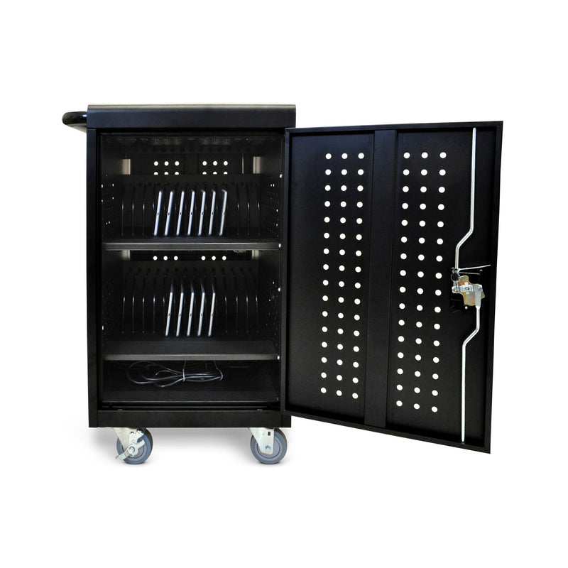 LLTM30-B – Locking Charging Cart for 30 Tablets & Chromebooks | Black; view 6