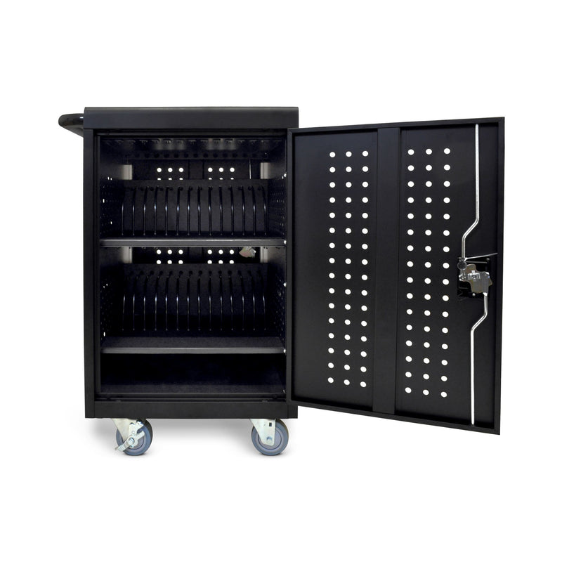 LLTM30-B – Locking Charging Cart for 30 Tablets & Chromebooks | Black; view 5