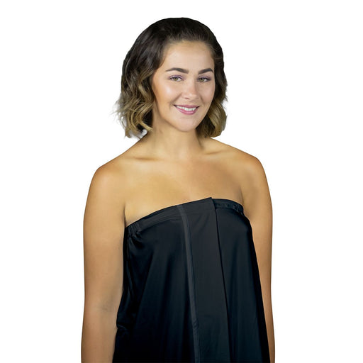 Loytel Adjustable Spa Wrap Around with Snaps Apparel & Accessories Black Medium