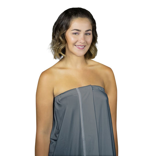 Loytel Adjustable Spa Wrap Around with Snaps Apparel & Accessories Grey Medium