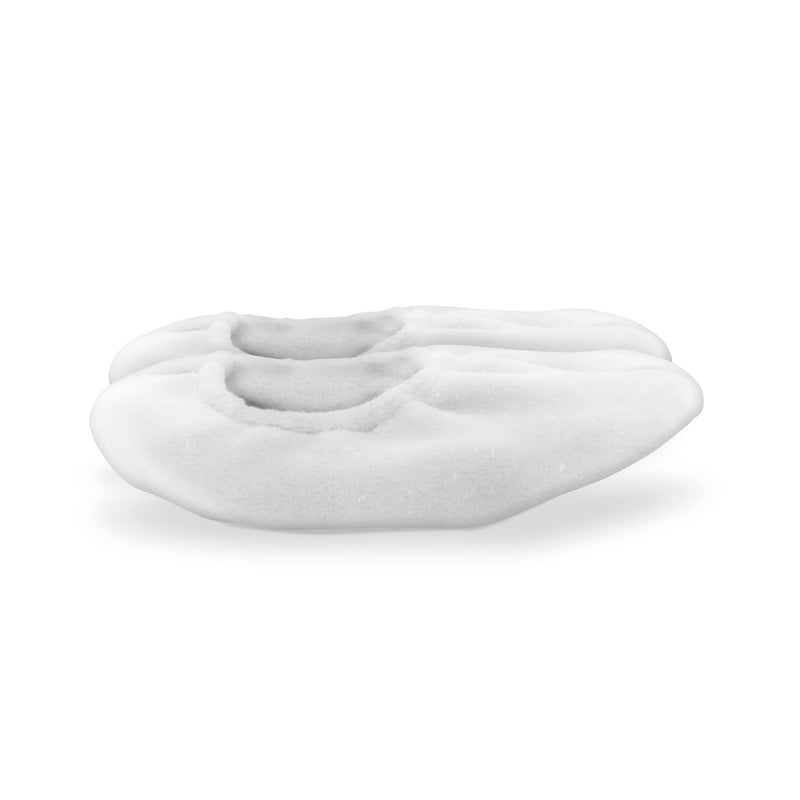 Loytel polar fleece spa slippers, white