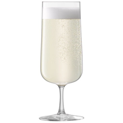LSA - Arc Champagne Flute 240ml Clear x 4 Home & Kitchen