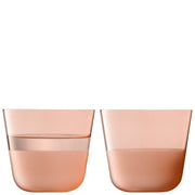 LSA - Arc Contrast Tumbler (Set of 2) | 260 mL Home & Kitchen Coral
