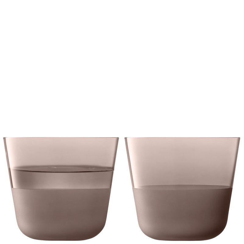 LSA - Arc Contrast Tumbler (Set of 2) | 260 mL Home & Kitchen Earth