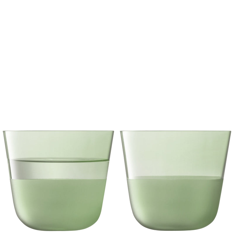 LSA - Arc Contrast Tumbler (Set of 2) | 260 mL Home & Kitchen Moss