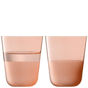 LSA - Arc Contrast Tumbler (Set of 2) | 380 mL Home & Kitchen Coral