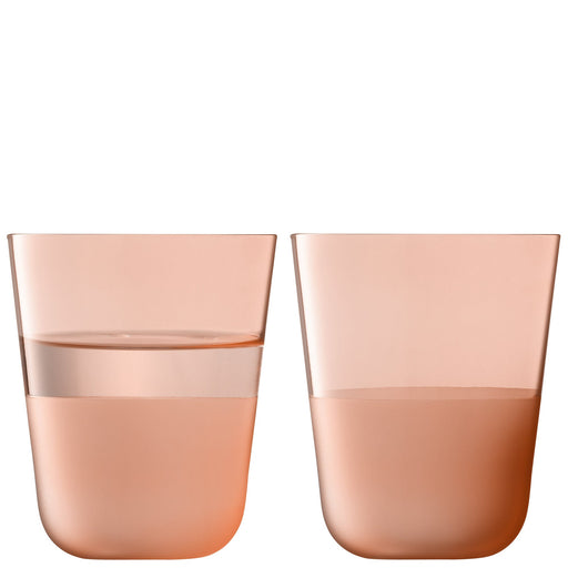 LSA - Arc Contrast Tumbler (Set of 2) | 380 mL Home & Kitchen Coral