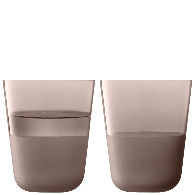 LSA - Arc Contrast Tumbler (Set of 2) | 380 mL Home & Kitchen Earth