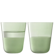 LSA - Arc Contrast Tumbler (Set of 2) | 380 mL Home & Kitchen Moss
