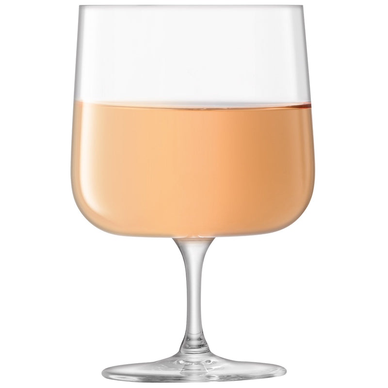 LSA - Arc Wine Glass 340ml Clear x 4 Home & Kitchen
