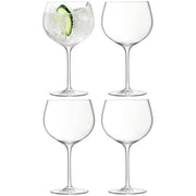 LSA - Balloon Gin Balloon Glass 680ml Clear x 4 Home & Kitchen