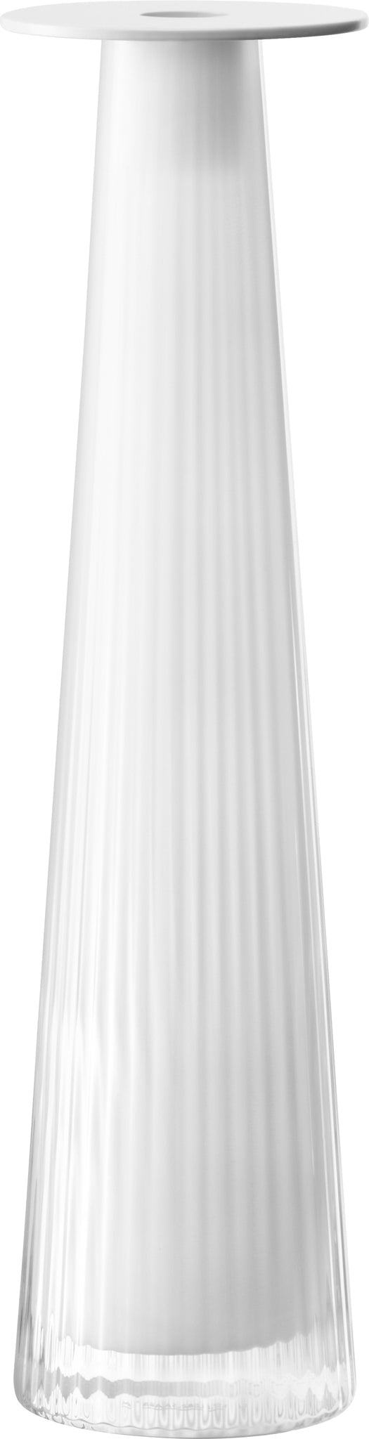 LSA - Beacon Candle Holder/Vase Collection for Home and Tabletop Display Home & Kitchen 34cm Chalk White