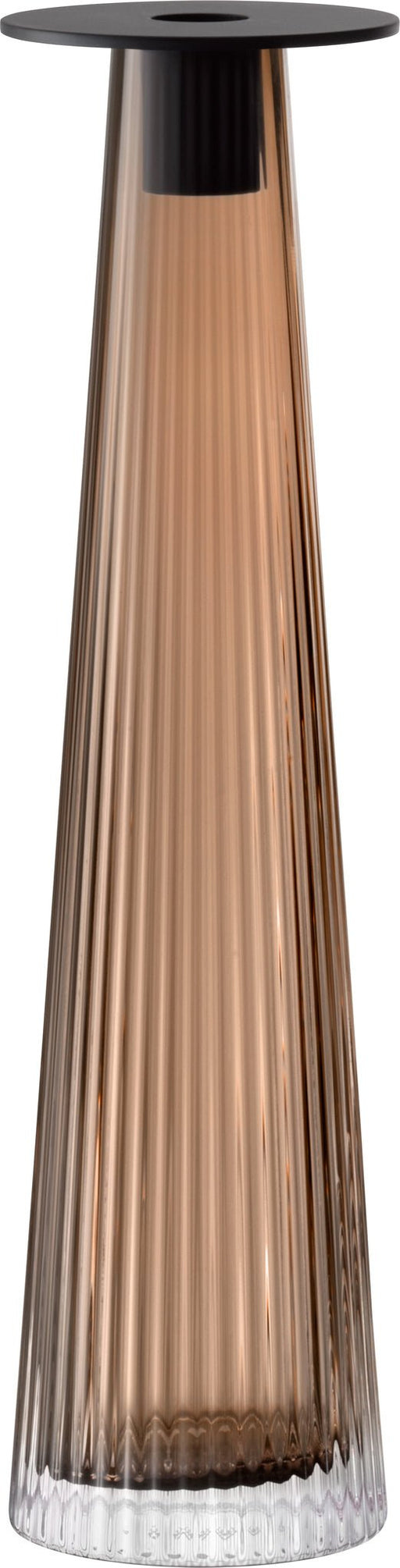 LSA - Beacon Candle Holder/Vase Collection for Home and Tabletop Display Home & Kitchen 34cm Jet Black